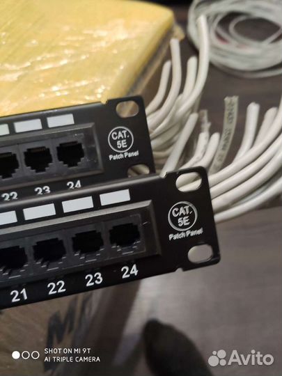 Патч панель 24 входа Rexant cat 5e