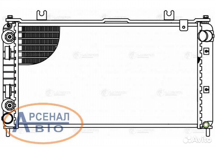 Радиатор охл. для а/м Лада 2190 
