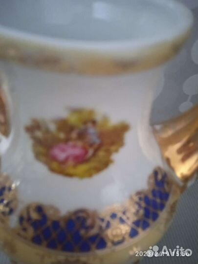 Костяной фарфор Япония прошлый век, кофейник