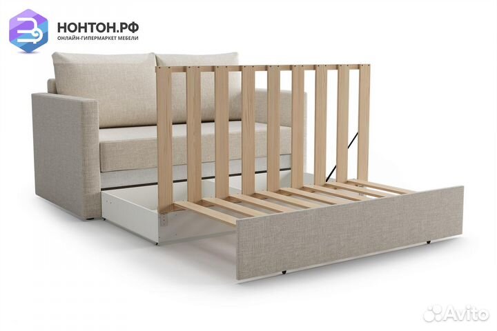 Диван выкатной Берг светло-бежевый