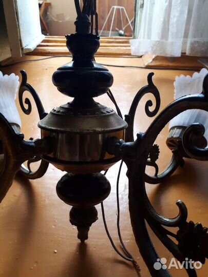 Люстра из бронзы