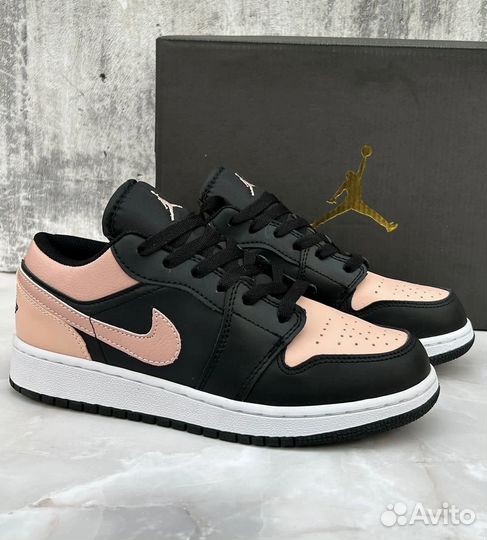 Nike Air Jordan 1 Low GS Crimson Tint р.36-39 кожа