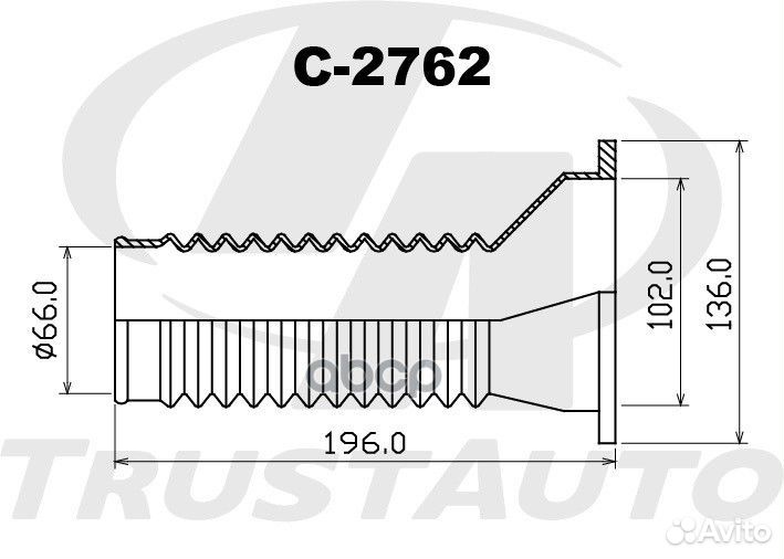 Защитный комплект амортизатора (TA); C-2762