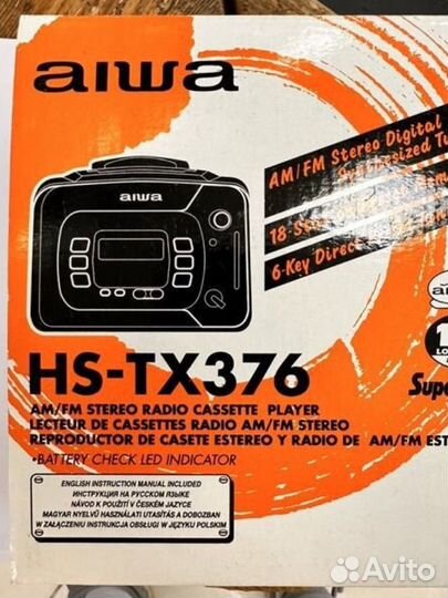 Кассетный плеер aiwa HS-TX-376