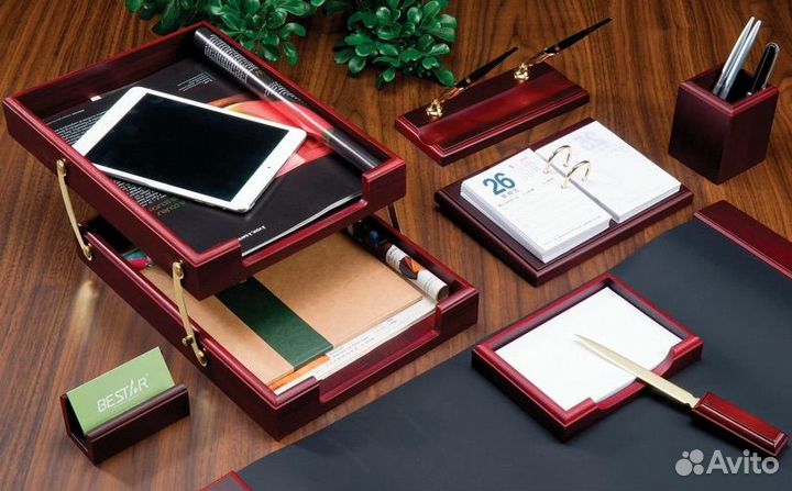 Настольный набор руководителя из дерева