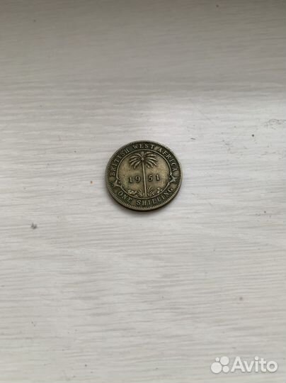 Монета 1 шилинг 1951 Британская Западная Африка
