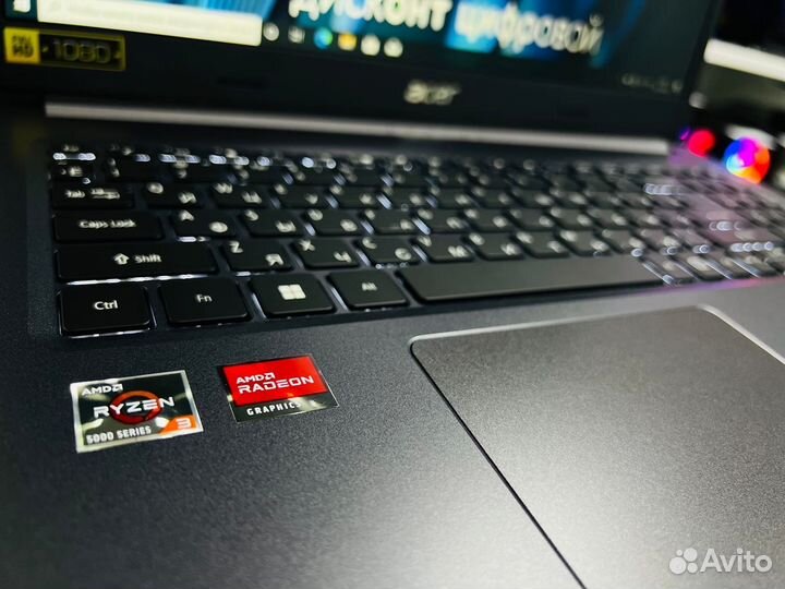 Мощь 3D Acer 15.6/IPS/Ryzen 3 5300U/RX 640 2Gb/SSD