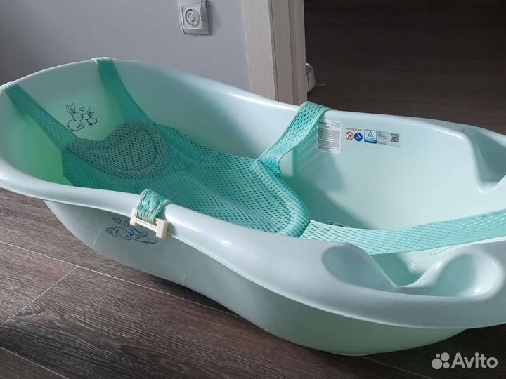 Ванночка детская купания с горкой и термометром