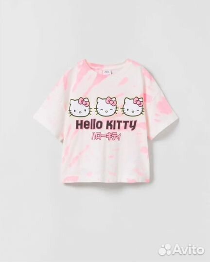 Футболка zara hello kitty