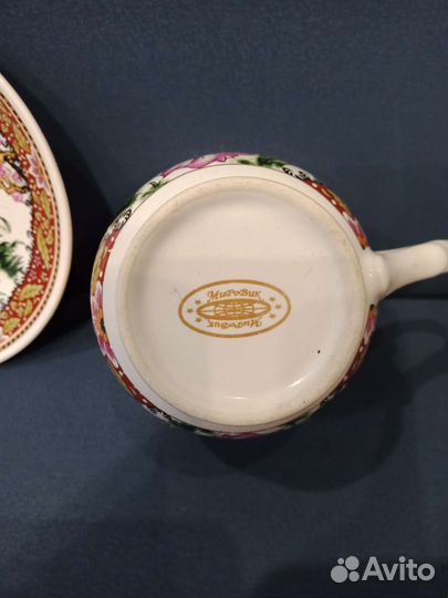 Чайная пара мировик,Гусь- Хрустальный