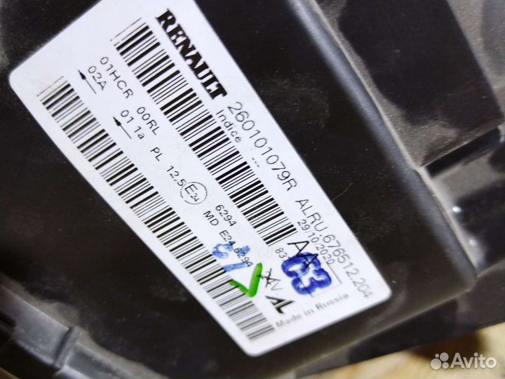 Фара правая Renault logan 2 2019г
