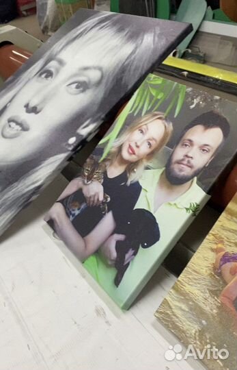 Печать фото на холсте, беннер, визитки, ролл ап