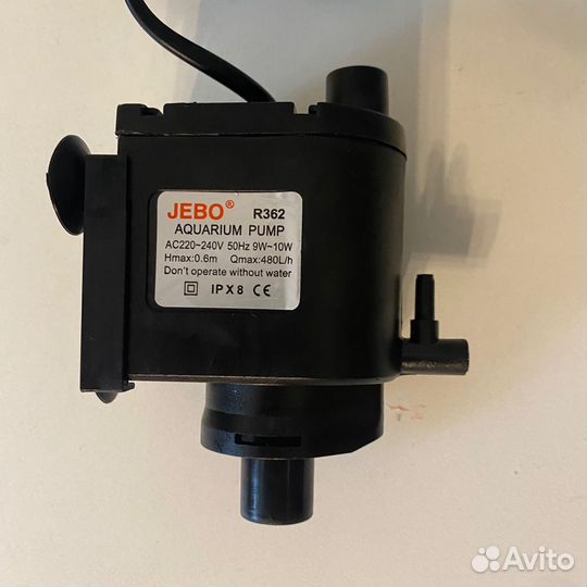 Помпа, лампа для аквариума jebo