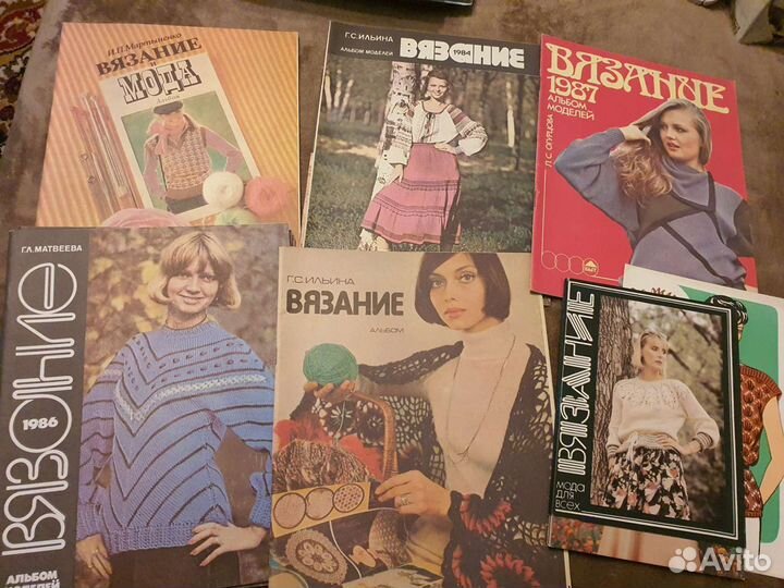 Книги по шитью, вязанию кулинарии