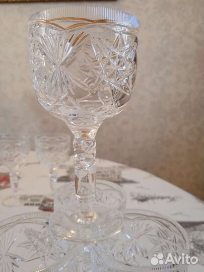 Рюмки хрустальные Чехия