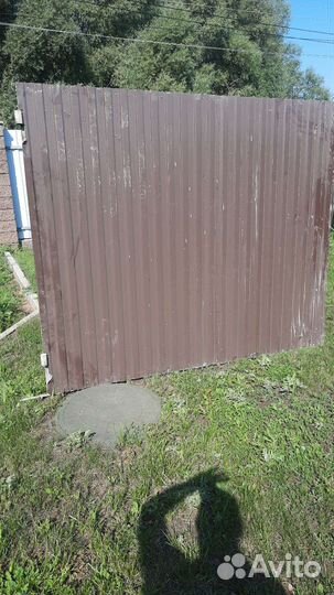 Ворота с калиткой распашные бу