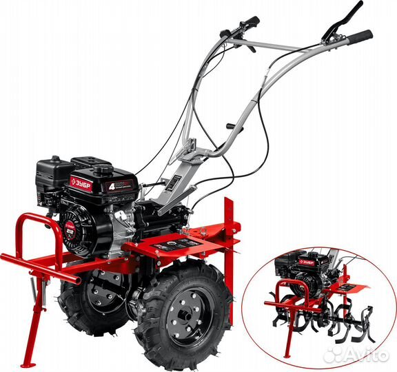 Зубр мтш-500 мотоблок бензиновый с вом, 212 см3