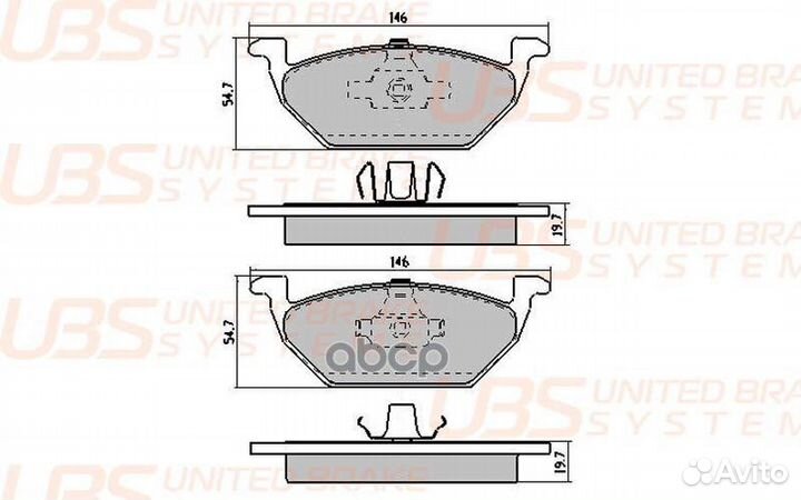 Тормозные колодки skoda rapid 12/15/octavia 9