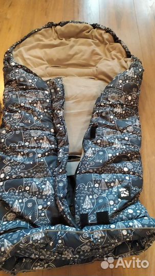 Конверт утепленный в коляску + муфта