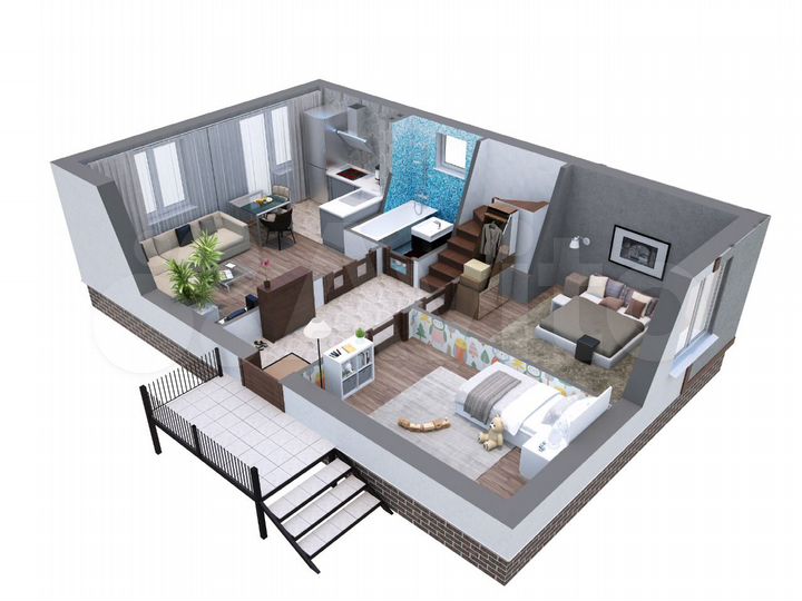 Дом 98 м² на участке 6,5 сот.