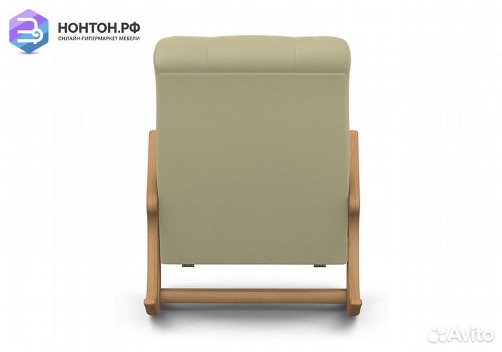 Кресло-качалка широкое бежевое