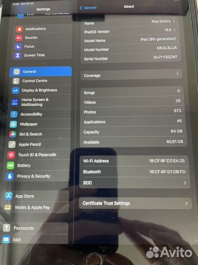 Apple iPad 9 2021, 64gb, Wi-Fi