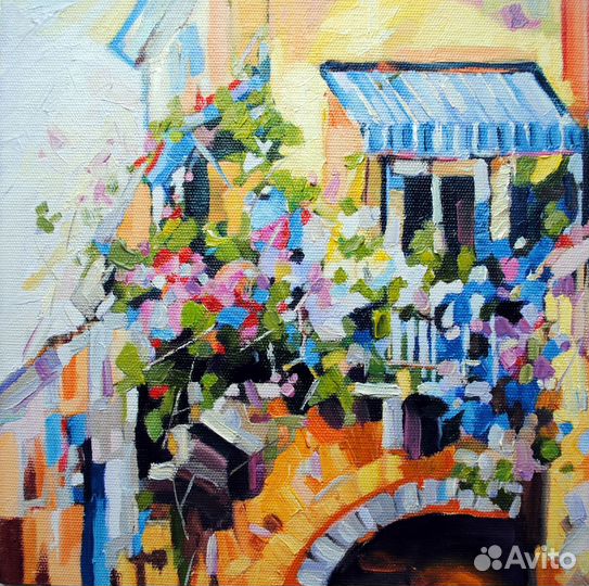 Картина маслом пейзаж Картина с природой 20х20