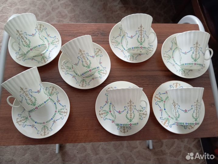 Костяной фарфор, лфз, 7 штук