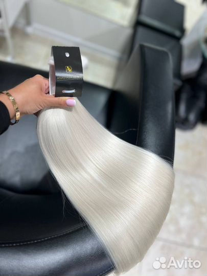 Волосы для наращивания 70 см блонд