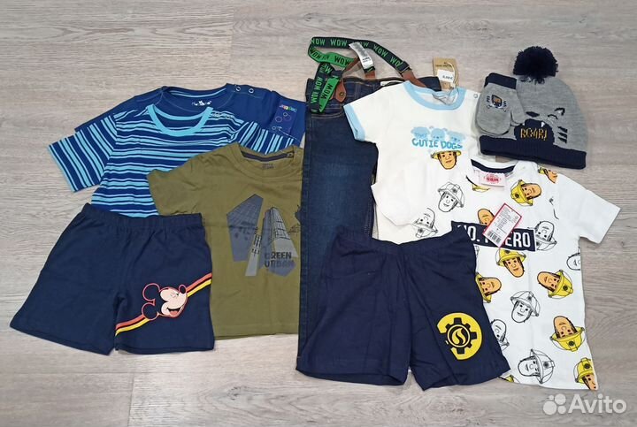 Пакет новой одежды из Европы на 1,5-3 года