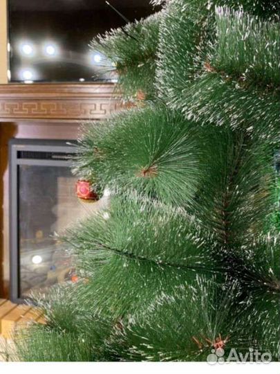 Елка новогодняя сосна с шишками, 180см новая
