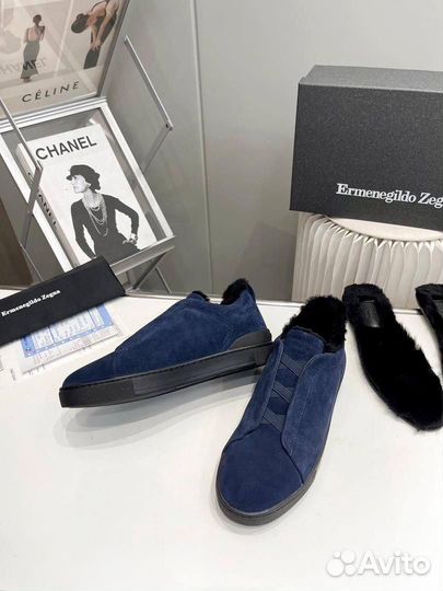 Кеды мужские зимние ermenegildo zegna