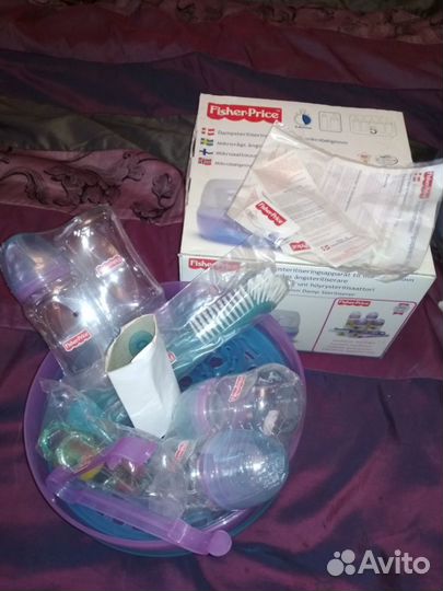 Стерилизатор новый для свч Fisher Price +подарки