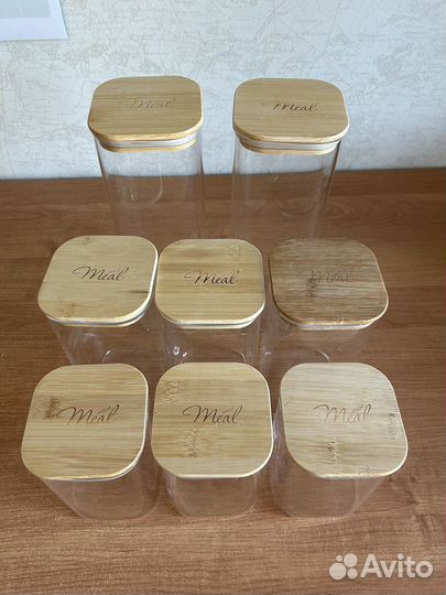 Банки стеклянные для сыпучих круп и продуктов