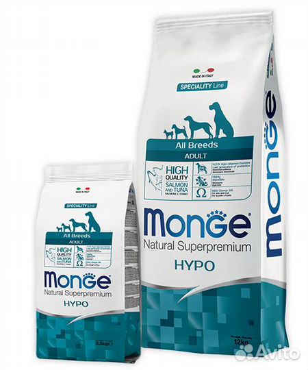 Корм Monge для щенков и взрослых