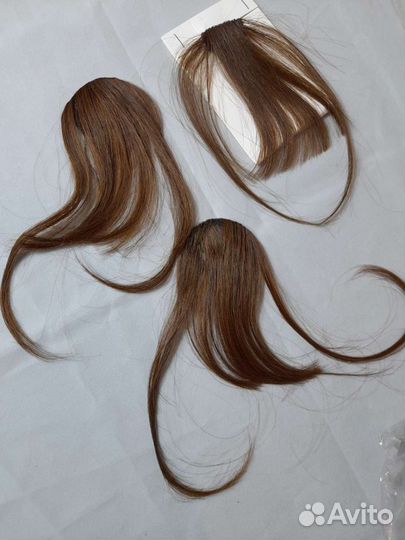 Накладная чёлка, несколько разных