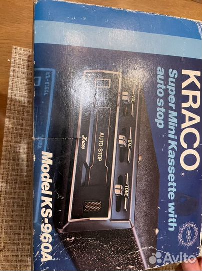 Винтажная кассетная магнитола дека kraco KS-960A