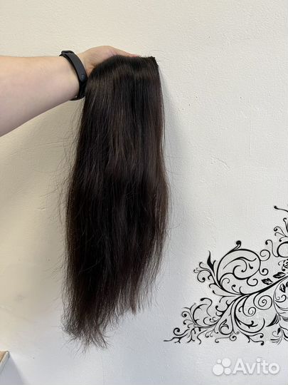 Волосы в трессе для голливудского наращивания б/у