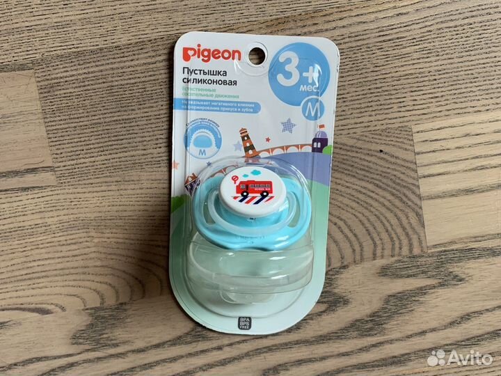 Пустышки pigeon 3+ новые в упаковке