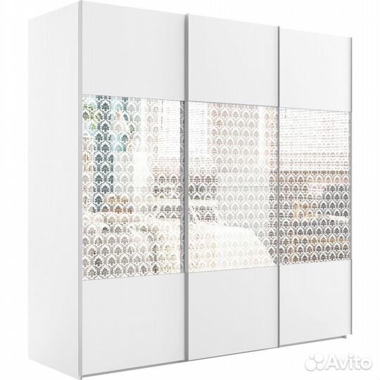 Шкаф-купе Эста 3-х дверный Комби (6 лдсп / 6 Стеко