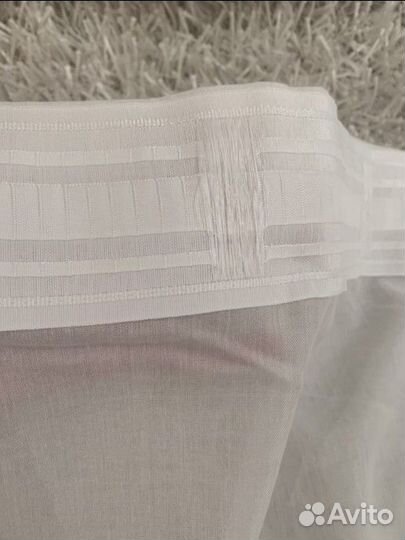 Тюль хлопок лен