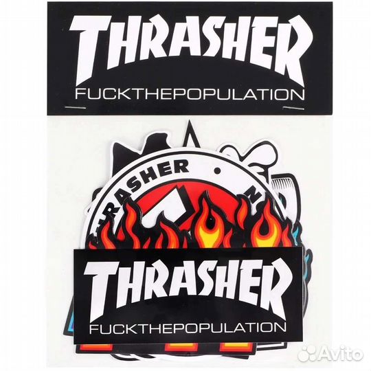 FTP + thrasher sticker pack