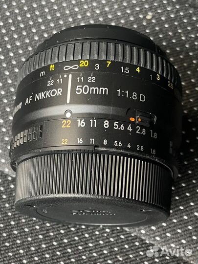 Объектив nikon 50mm 1.8 D