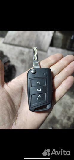 Oktavia A7 ключ замка зажигания