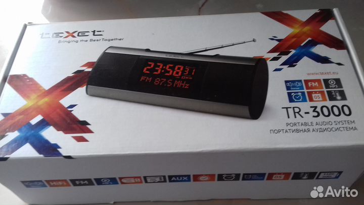 Часы - Радио Портативная аудиосистема