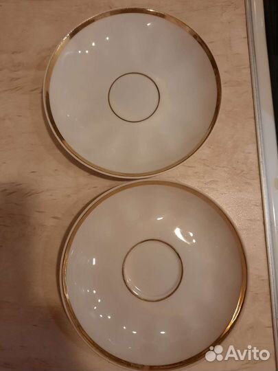 Молочник и сливочник Дулево.Блюдца лфз,Дулево