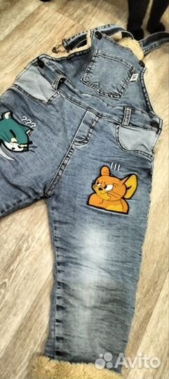 Джинсовый комбинезон детский