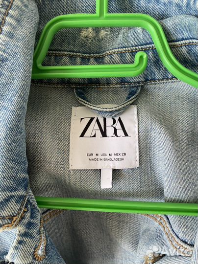 Джинсовая куртка zara M