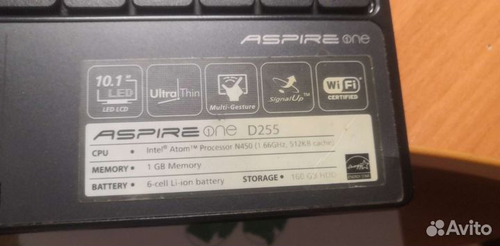 Нетбук acer aspire one D255