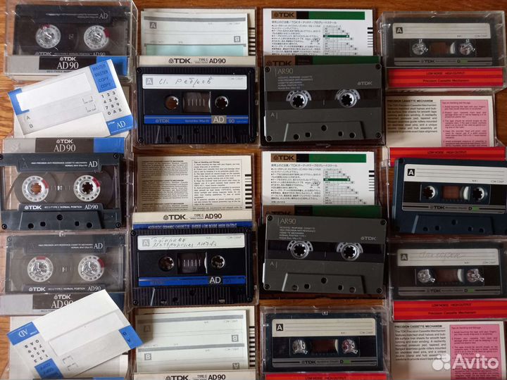 Аудиокассеты TDK AD90, TDK AR90, TDK D90